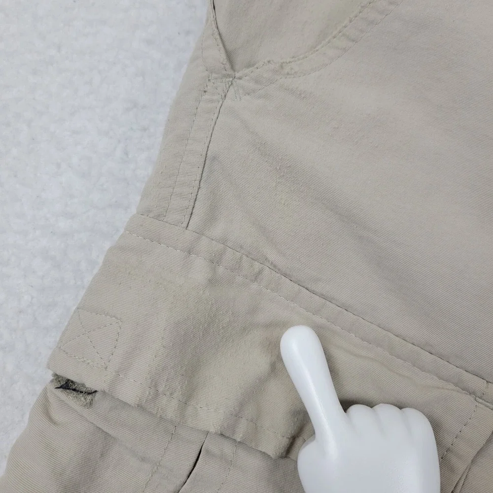 The North Face Paramount Cargo Shorts Mens Small S Light Khaki‎ Nylon Hiking